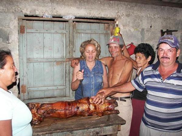Cena en Palmarito, Las Tunas.