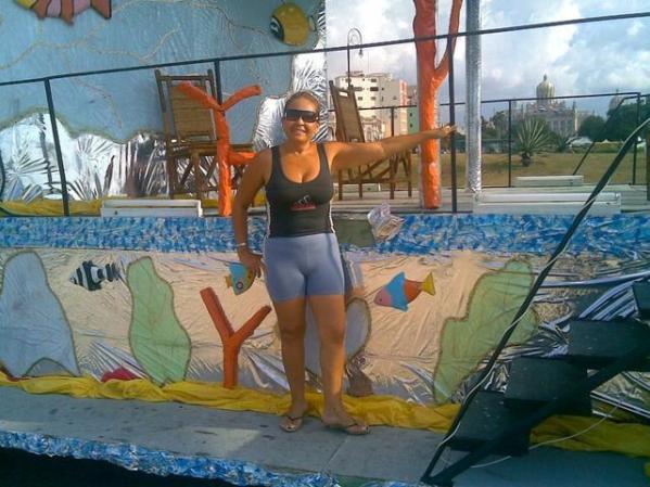 carroza del carnaval en la Habana