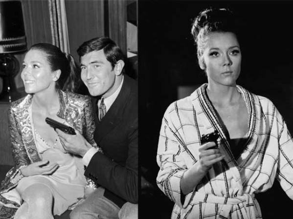 Diana Riggs fue protagonista en "On Her Majesty's Secret Service" (1969) en la que Bond estuvo protagonizado por George Lazenby.
