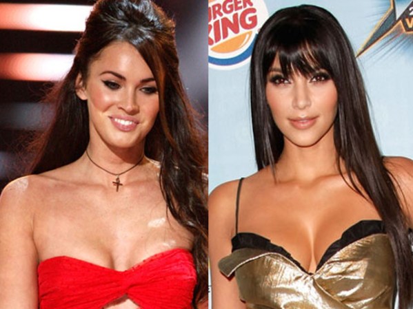 Kim kardashian y Megan Fox, ¿mucho, poco o lo justo?