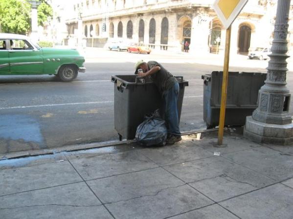 La lucha diaria por sobrevivir en la capital.