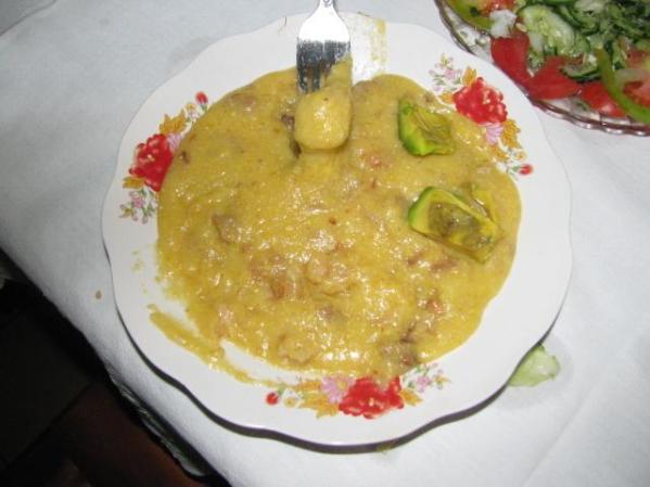 harina con empellas de puerco ummmmmm.. para chuparse los dedos...