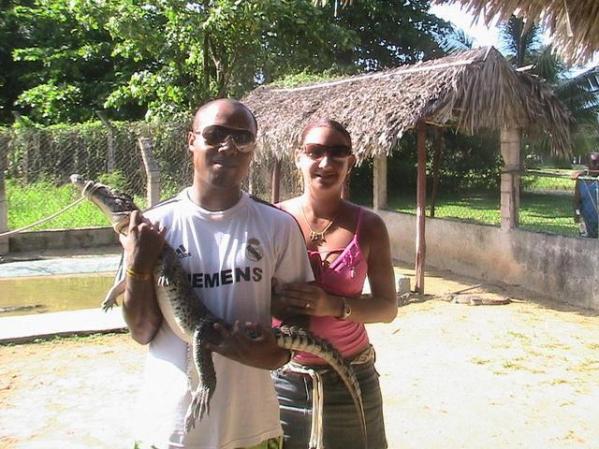 yo y mi esposo en guama