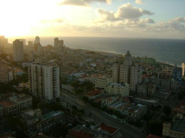 Atardecer en El Vedado