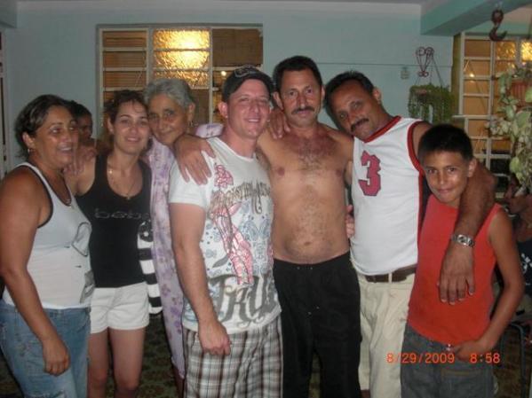 mi despedida con mi familia en la habana