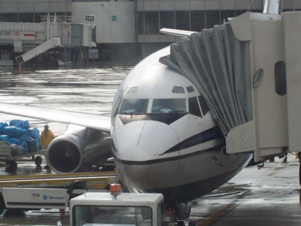 en el avion q fui para cuba