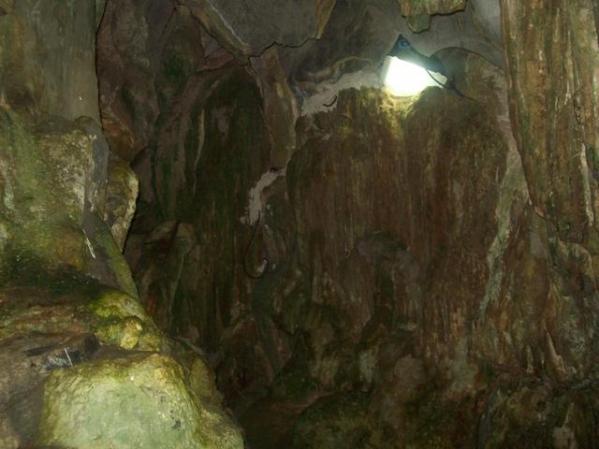 en la cueva de vinales.