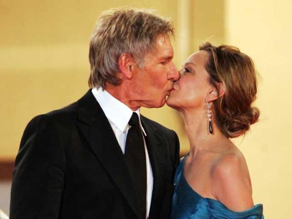 Harrison Ford y su compañera, Calista Flockhart.