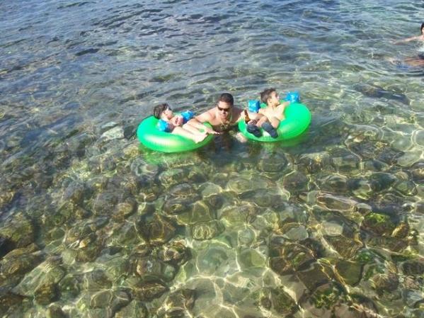 ms hijos y yo en cojimar .