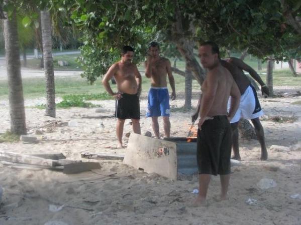 cocinando ygozando los labradas