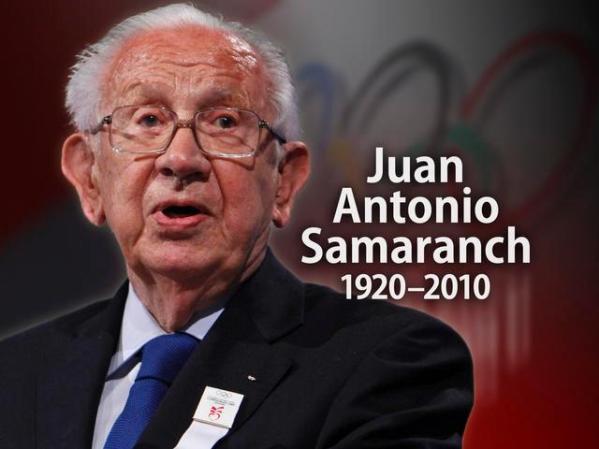 21 de abril, 2010: Juan Antonio Samaranch, ex presidente del Comité Olímpico Internacional, fallece en Barcelona alos 89 años de edad.