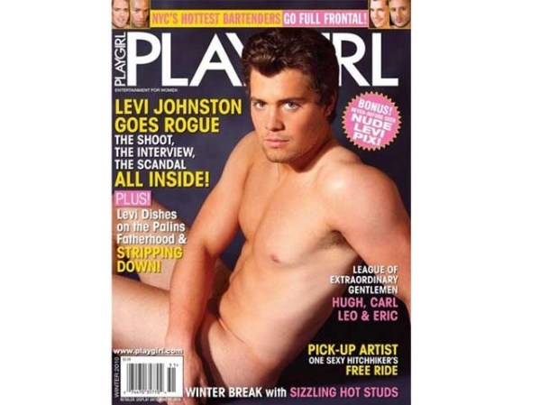 Levi Johnston el padre de la nieta de Sarah Palin, en Playgirl (febrero, 2010).