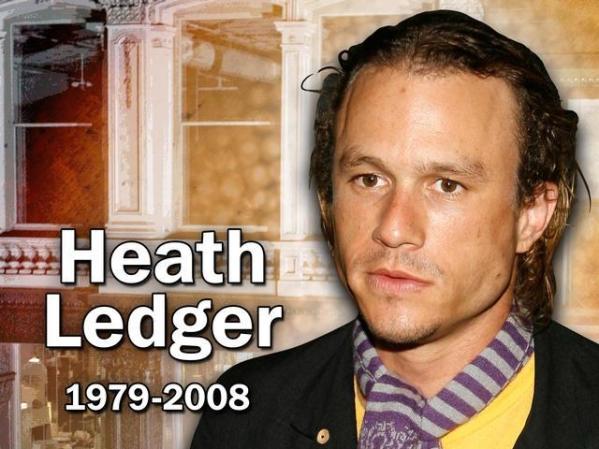 Heath Ledger, 28 años, falleció el 22 de enero del 2008. El jóven actor había ganado renombre por sus papeles en "Brokeback Mountain" y "The Dark Night". Perdió la vida tras consumuir una mezcla fatal de medicamentos.