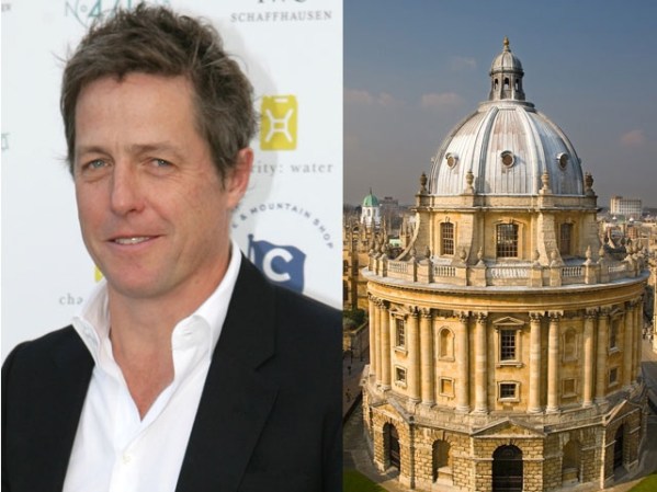Hugh Grant estudió Literatura Inglesa y se graduó con honores de la Universidad de Oxford.
