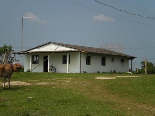 Se vende casa con 1 hectárea de tierra ubicada en km 30 de Autopista Nacional en San José de las Lajas, la misma cuenta con portal al frente y atrás, sala-comedor, cocina, baño y 3 cuartos. 40, 000 cuc