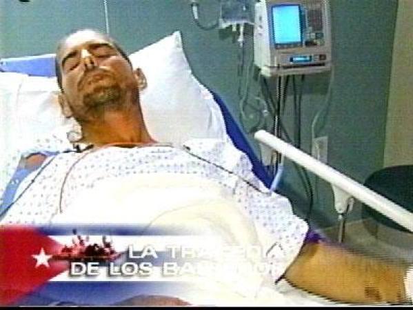 Royde Martínez Chávez fue llevado de Elbow Cay hasta Tavernier, en la Florida, para recibir asistencia médica.