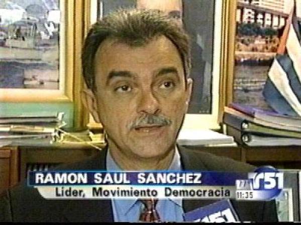 Ramón Saúl Sánchez en días recientes protagonizó un huelga de hambre como protesta ante el trato que da Estados Unidos a los balseros.