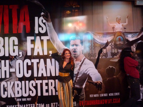 New York: Mi última visita a Nueva York fue para ver a Ricky y Martin en Evita. Adoro ir de compras en la gran manzana, ver lo último en Broadway y caminar por sus calles.