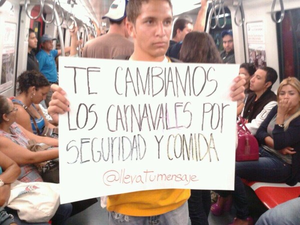 Reacción a la convocatoria de Maduro a celebrar carnavales: Te cambiamos los carnavales por seguridad y comida