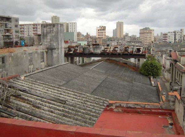 El techo de lo que era el Teatro Musical de La Habana.