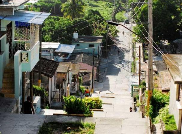Calle del barrio La Marina, ciudad de Matanzas.