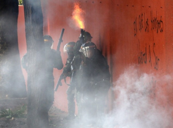 Imágenes de las protestas en las calles de Venezuela.