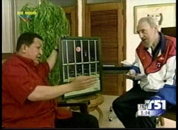 13 DE OCTUBRE, 2007: Se vuelve a reunir con Chávez en La Habana, en conmemoración de la muerte del Che Guevara, ocurrida el 9 de octubre hace 40 años.