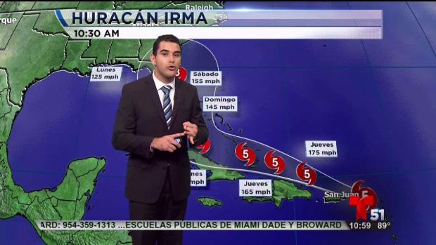 Huracán Irma avanza hacia el norte cerca de Fort Myers