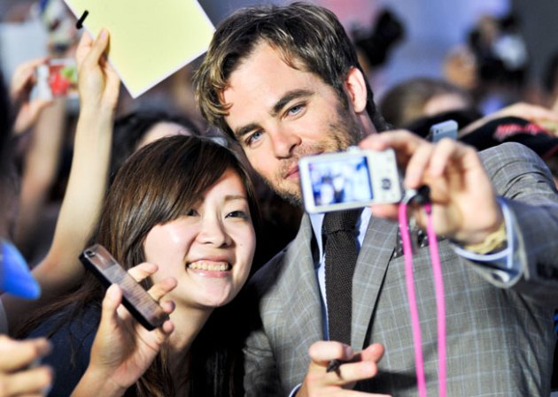 El actor Chris Pine durante el estreno de "Star Trek: Into Darkness" en Tokio, Japón.