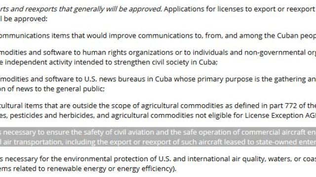  Suspenderían vuelos a Cuba 