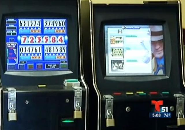 Maquinitas de juego.