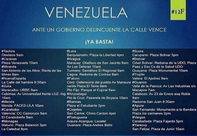 El 12 de febrero será recordado como el día en que los estudiantes realizaron la marcha más grande en contra del gobierno Maduro.