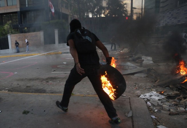 Imágenes de las protestas en las calles de Venezuela.