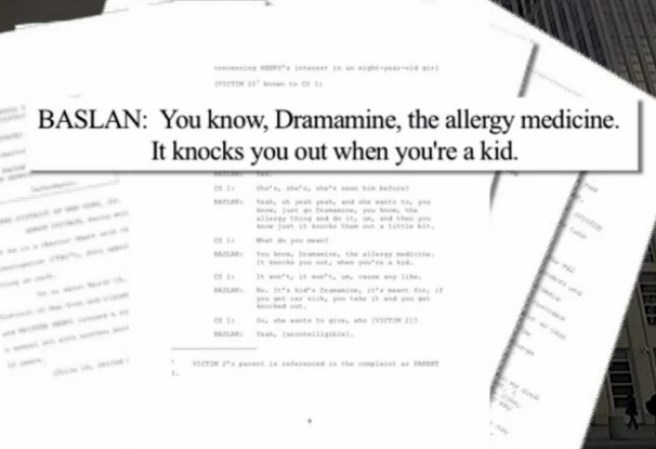 "Conoces, Dramamine, la medicina para alergias? Te duerme cuando eres un niño."