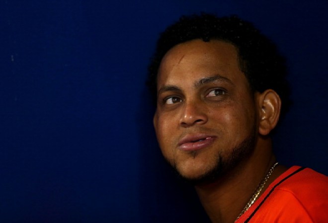 Henderson Alvarez #37 de los Miami Marlins. Tercero en la rotación abridora.