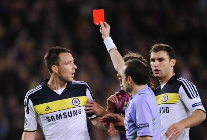 Imágenes el partido entre el Chelsea y el Barcelona jugado en la capital catalana y que empató 2-2 el equipo culé, quedando eliminado e la Champions League.