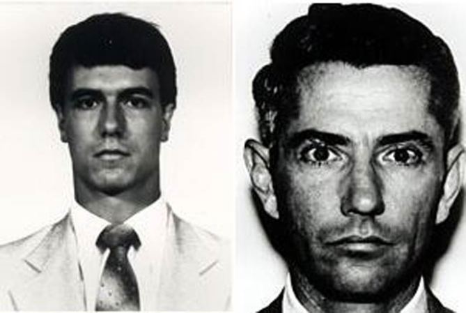 11 DE ABRIL DE 1986: Los agentes del FBI Jerry L. Dove Y Benjamin P. Grogan fueron asesinados en un enfrentamiento a balazos con dos supuestos ladrones de bancos: William Russell Y Michael Lee, que también murieron. este incidente llevó a introducir armas de fuerza poderosas en varias agencias.
