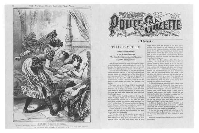 En su edición de 1888 la revista da cuenta de un asesinato pasional cometido por la mujer engañada.