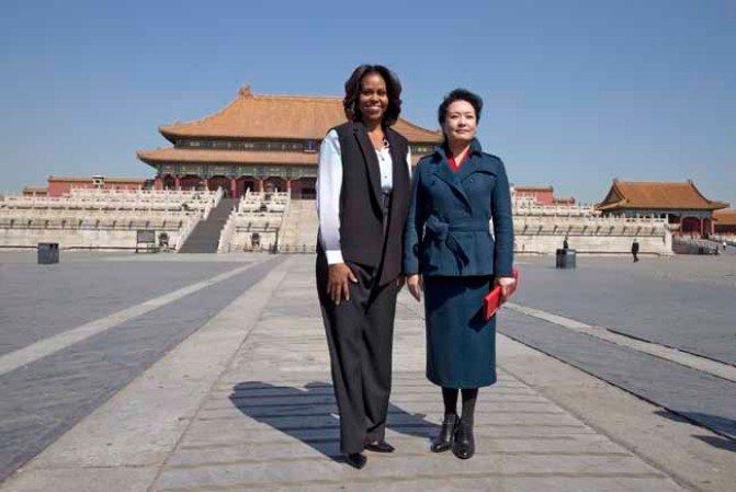 Michelle Obama destila simpatía y elegancia en China.
