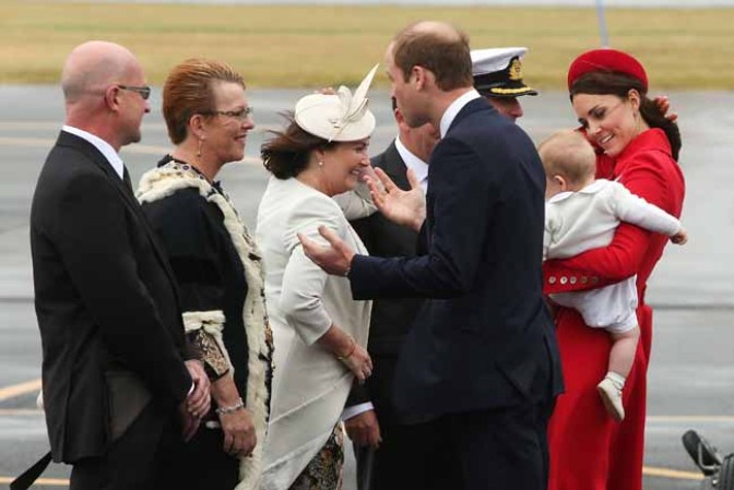 Kate Middleton: el viento le jugó una mala pasada que dejó entrever sus torneadas piernas.