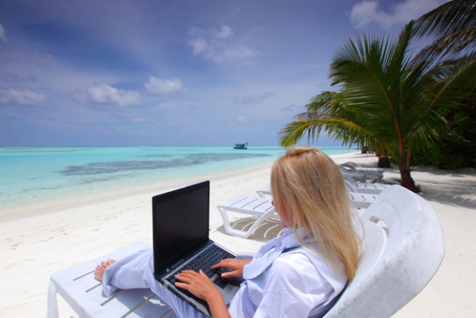 Trabajar en vacaciones.