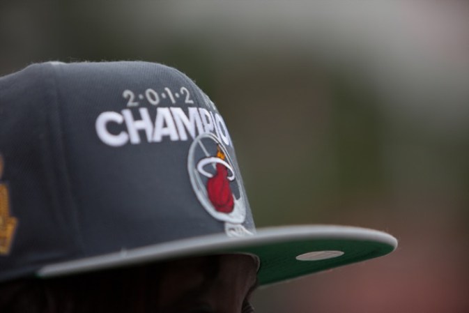 Imágenes de la celebración por la victoria del Heat.