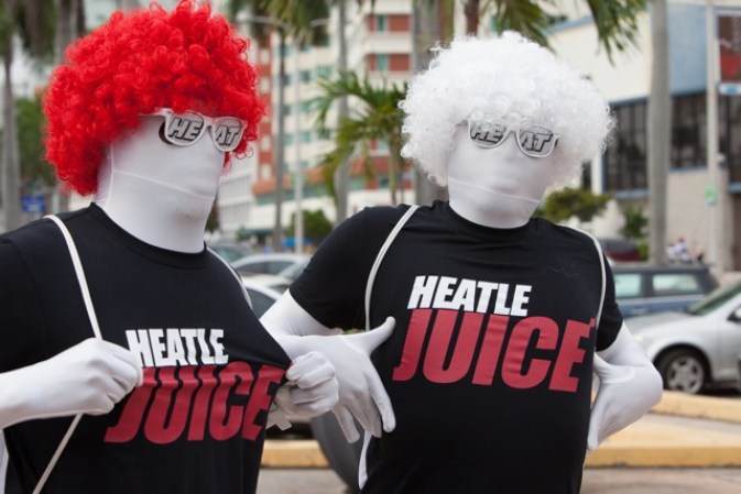 Imágenes de la celebración por la victoria del Heat.