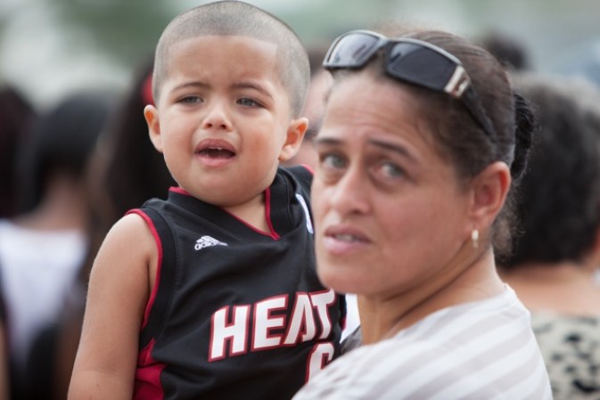 Imágenes de la celebración por la victoria del Heat.