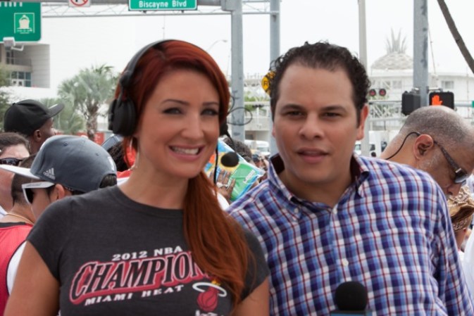 Los presentadores de Telemundo 51.