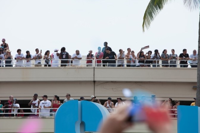 Imágenes de la celebración por la victoria del Heat.