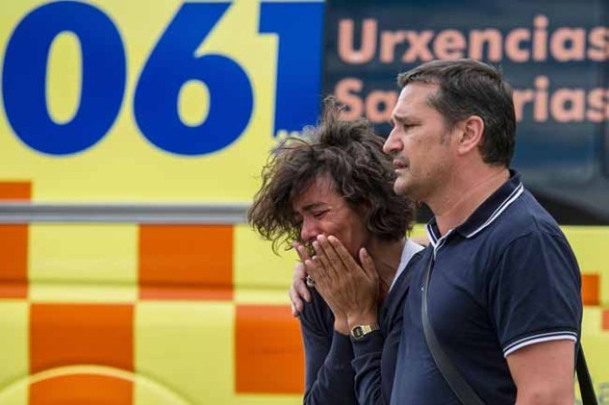 Imágenes de la tragedia del tren.