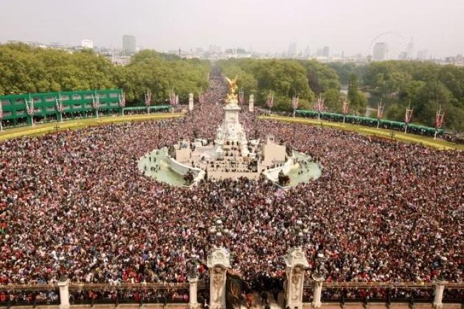 Multitudinaria celebración.