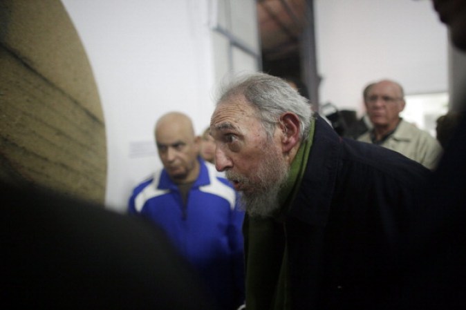 8 DE ENERO, 2014-Fidel Castro asistió a la inauguración del “Kcho estudio Romerillo, Laboratorio para el arte”, un núcleo cultural sin fines de lucro para la experimentación, el desarrollo y la difusión de las artes.
