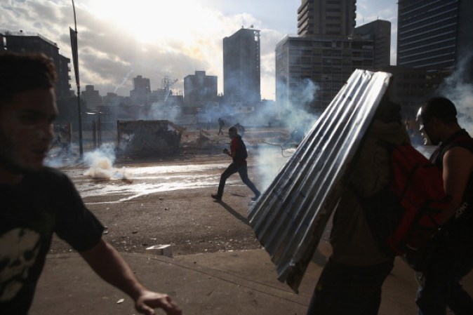 Imágenes de las protestas en las calles de Venezuela.